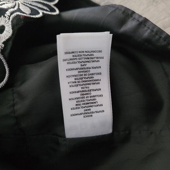 Sweet Heart Rose infant girls black and white formal velvet winter dress sz 12M - Picture 8 of 10